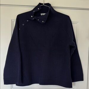 Zara Blue Cowl Neck Sweater